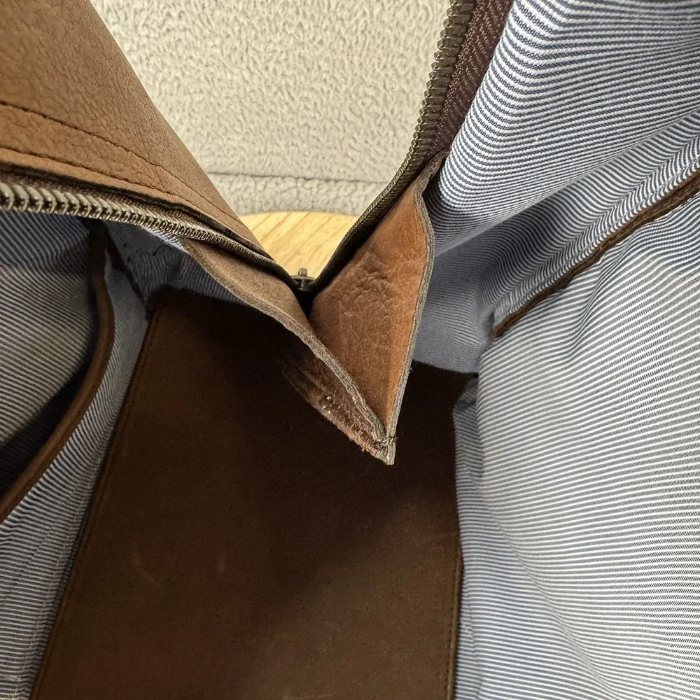 Moore & Giles for Netjets Massie Duffel Bag Leather Weekender Travel Tote